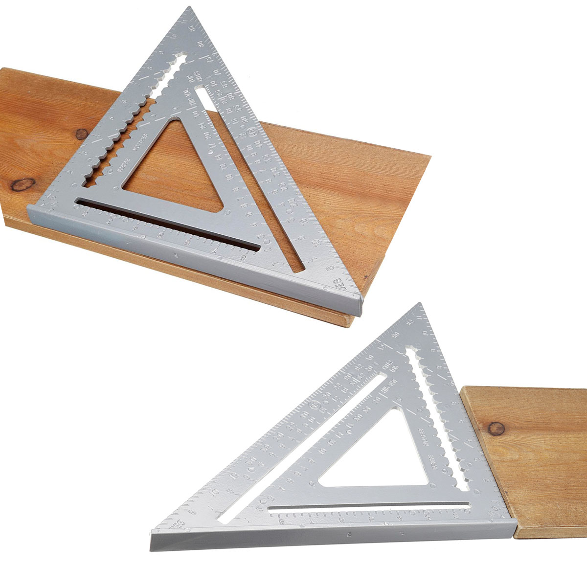 Escuadra Rápida 12 Pulgadas Triangular Carpintería de Aluminio Macizo