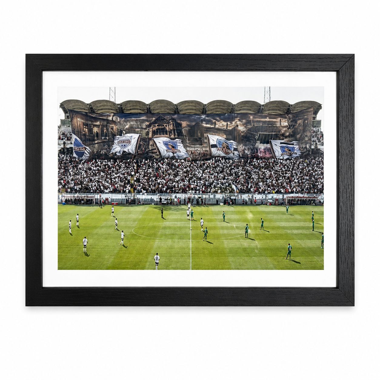 Cuadro Colo-Colo Sector Océano con Bandera Gigante